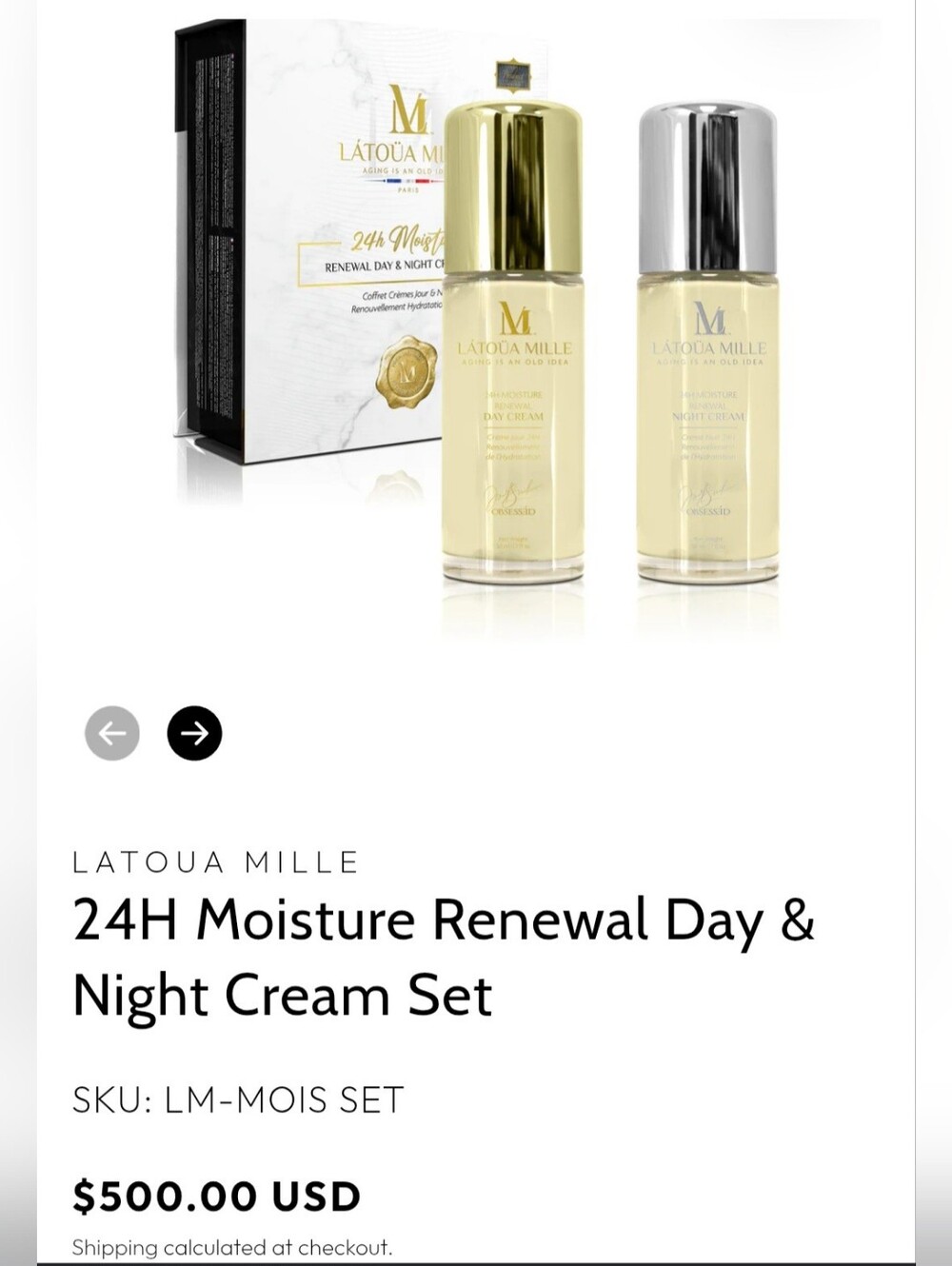 Latoua Mille: 24 HR DAY & NIGHT CREME SET